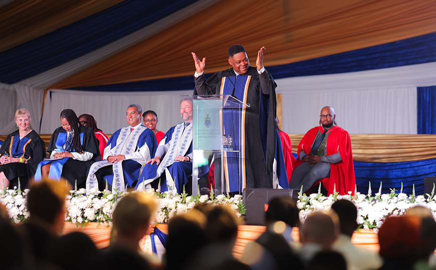 Dean of Student Affairs Jerome September welcomes first-years at Welcome Day 2024